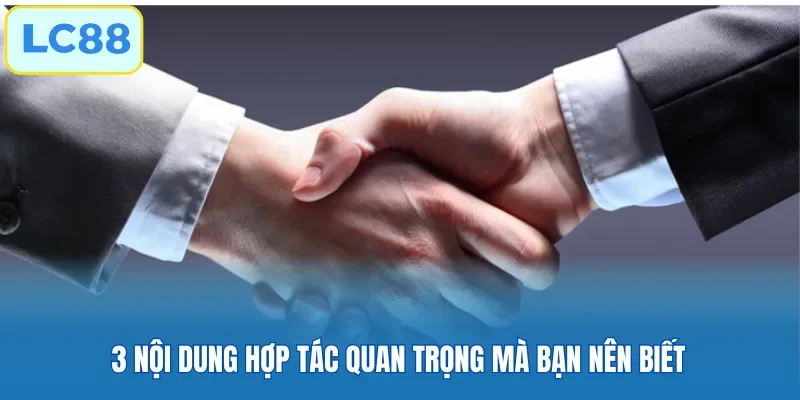 3 nội dung hợp tác quan trọng mà bạn nên biết