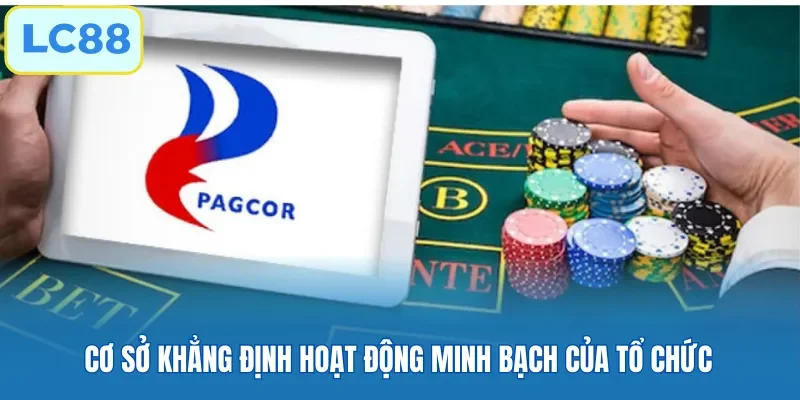 Cơ sở khẳng định hoạt động minh bạch của tổ chức