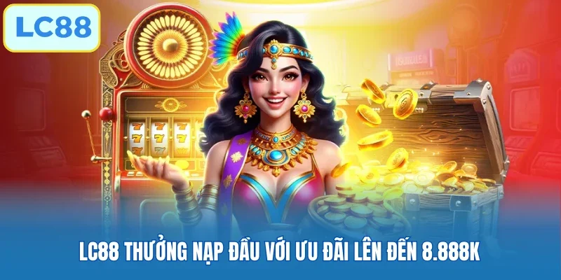 LC88 thưởng nạp đầu với ưu đãi lên đến 8.888k